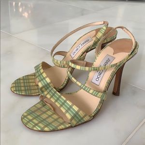 Sexy Jimmy Choo Strappy Sandal Heels Size 7.5